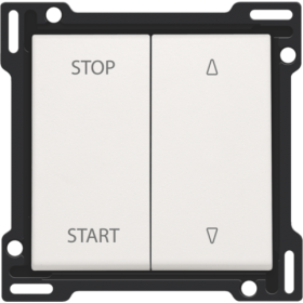 Niko Белый Накладка на выключатель для жалюзи