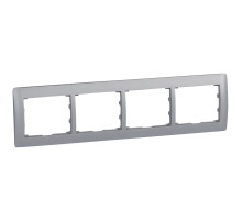 Legrand DIY Galea Life Алюминий Рамка 4-я, горизонтальная.