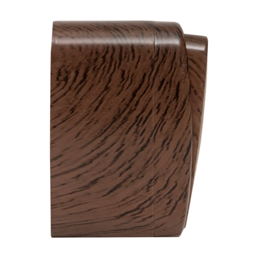 Выключатель 1-клавишный ОП Минск 10А с индикатором тёмное дерево EKF