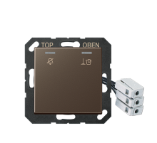 JUNG Накладка для внешнего DND-модуля с LED-лампами, 230 В, мокко