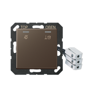 JUNG Накладка для внешнего DND-модуля с LED-лампами, 230 В, мокко