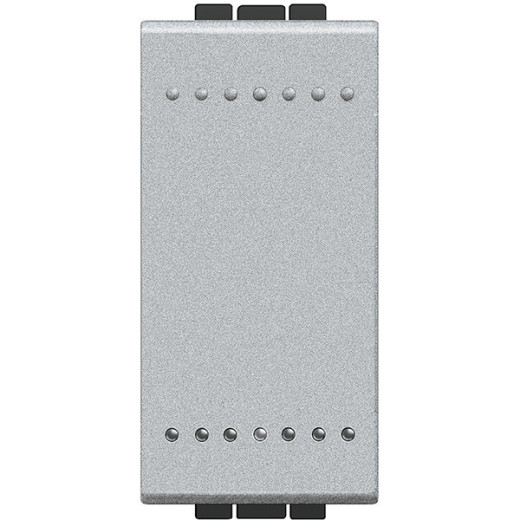 Livinglight Переключатель промежуточный с механическими клемами, размер 1 модуль, алюминий