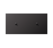 JUNG LS1912 Dark Центральная плата, 2 поста, для горизонтальной установки, тумблеры 1+1,цилиндр; метал. исполнение