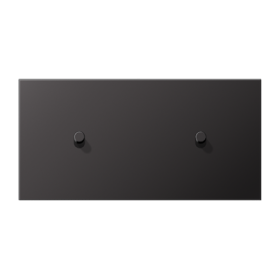 JUNG LS1912 Dark Центральная плата, 2 поста, для горизонтальной установки, тумблеры 1+1,цилиндр; метал. исполнение