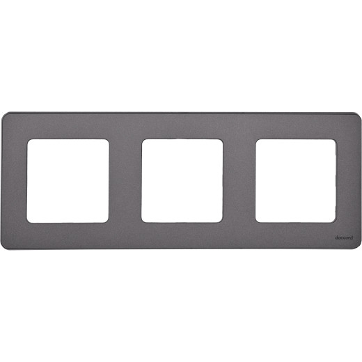 Рамка 3 поста - Legrand/Daccord Inspiria - дымчатый