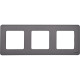 Рамка 3 поста - Legrand/Daccord Inspiria - дымчатый