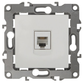 ЭРА Розетка Серия 12 12-3105-01 телефонная RJ11 IP20 белый