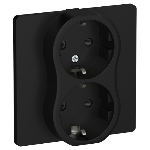 FLITE Роз. 2-я с з/к/ш б/к 16А РСш12-1-К-ФлЧ чер. IEK