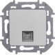 Розетка телефонная RJ11 - Legrand/Daccord Inspiria - алюминий