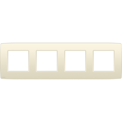 Рамка на 4 поста, слоновая кость