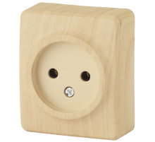 ЭРА Розетка Эксперт 11-2201-11 2P 16A-250В IP20 ОУ сосна