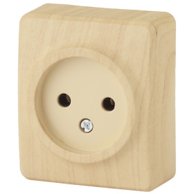 ЭРА Розетка Эксперт 11-2201-11 2P 16A-250В IP20 ОУ сосна