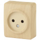 Розетка ЭРА Эксперт 11-2201-11 2P 16A-250В IP20 ОУ сосна
