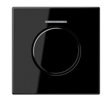 JUNG Черная Накладка роторного механизма, с окошком