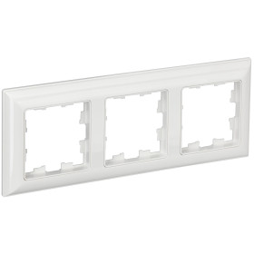 IEK BRITE DECOR Белый 3D-форма Рамка 3-м РУ-3-Бр