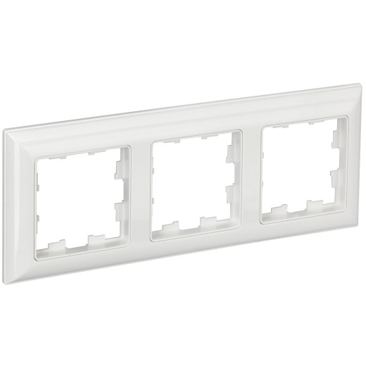 BRITE Рамка 3-мест. РУ-3-Бр бел./бел. IEK