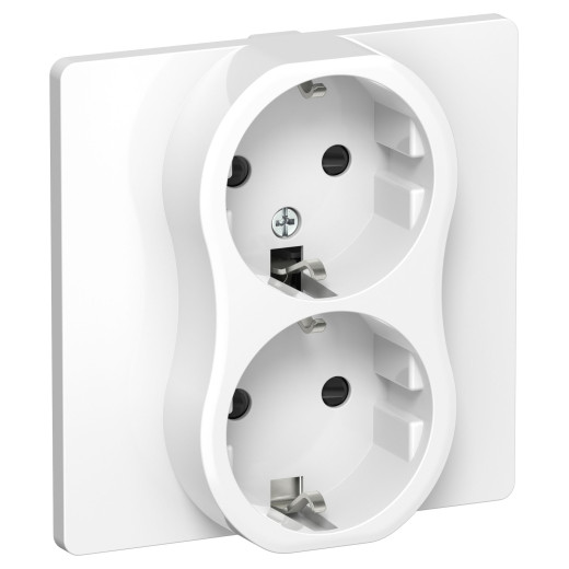 FLITE Роз. 2-я с з/к/ш 16А РСш12-0-К-ФлБ бел. IEK