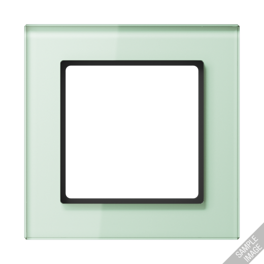 Рамка для вертикальной и горизонтальной установки, 4 поста, стекло, мягкий белый, A CREATION