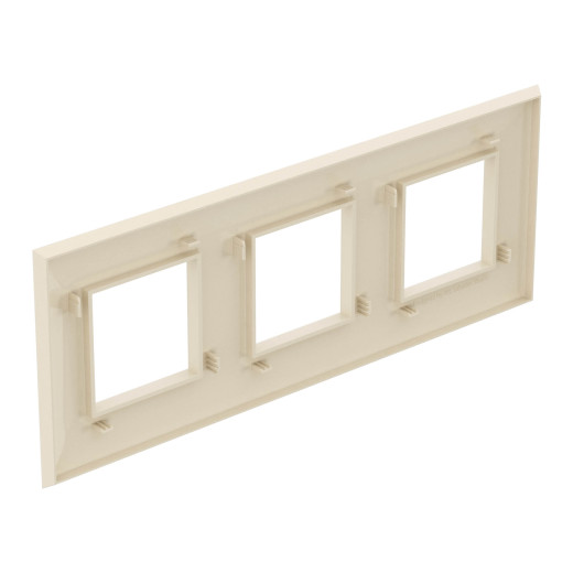 Рамка 3 поста (6 мод.), Avanti, ванильная дымка