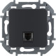 Розетка телефонная RJ11 - Legrand/Daccord Inspiria - антрацит