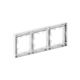 3 - местная рамка, белая, пластик Эпика EKF