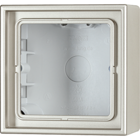 JUNG LS 990 Edelstahl Коробка для наклядного монтажа 1-ая