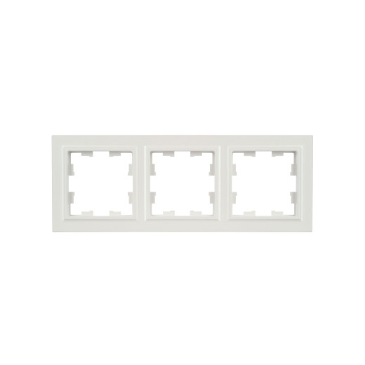 BRITE Рамка 3-мест. РУ-3-БрЖ жемч. IEK