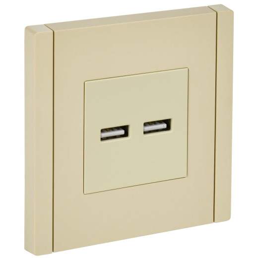 FORTE&PIANO Роз. USB A+A 3,1А FP449 ван. IEK