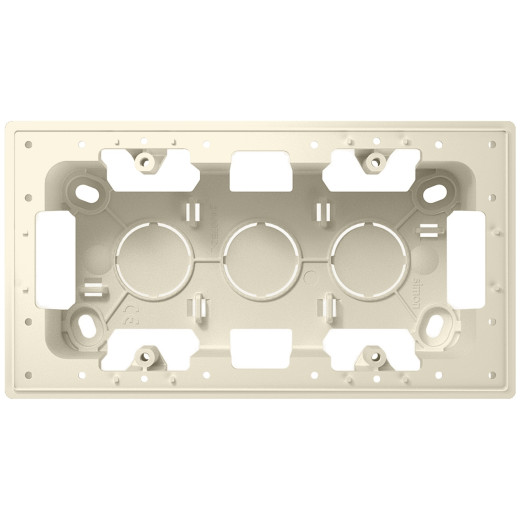 Монтажная коробка для накладного монтажа на 2 модуля, сл.кость