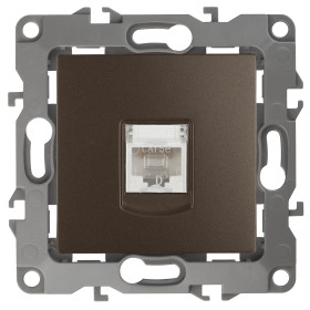 ЭРА Розетка Серия 12 12-3107-13 информационная RJ45 IP20 бронза
