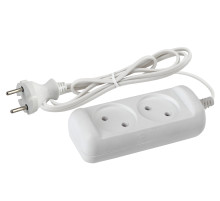 ЭРА Удлинитель электрический  UX-2-1,5m без заземления 2 розетки 1,5м ШВВП 2x0,75мм2 6А