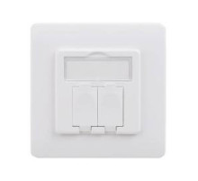 DKC Настенный адаптер для модулей Keystone, 2 порта