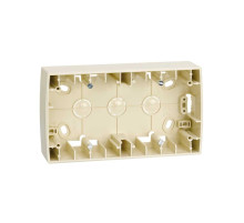 Simon 82 Слоновая кость Коробка монтажная для накладной установки на 2-ая, высота 27 мм