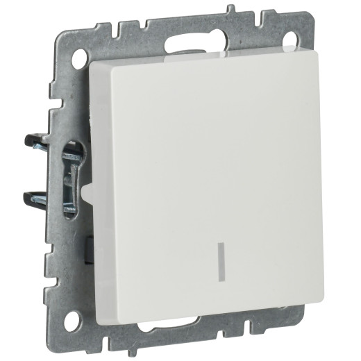 BRITE Выключ. 1-кл. с инд. 10А ВС10-1-1-БрБ бел. IEK