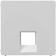 Valena LIFE.Лицевая панель для одиночных телефонных/информационных розеток.Белая