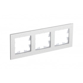 Systeme Electric AtlasDesign Nature Мрамор крем роял Рамка 3-ая