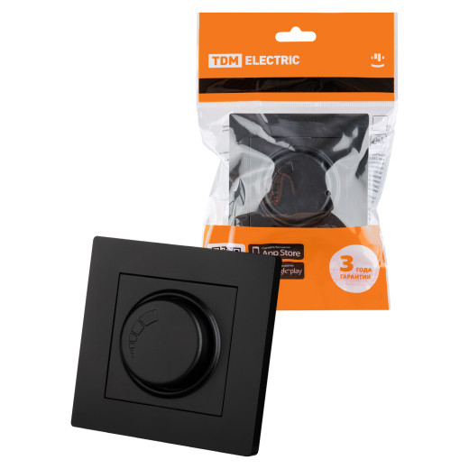 Светорегулятор 300 Вт черный 