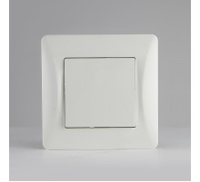 Переключатель одноклавишный, 10А, 220-250V (белый)