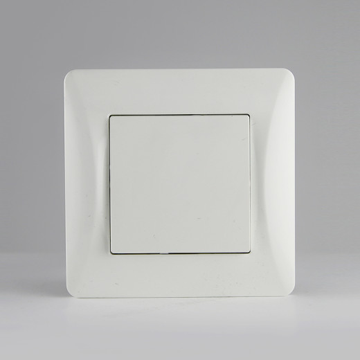Переключатель одноклавишный, 10А, 220-250V (белый)
