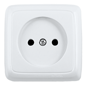 Hegel Альфа наруж Белая РА16-101 Розетка