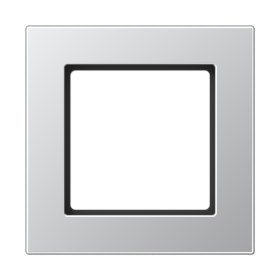 JUNG A550 Алюминий Рамка 1-ая для вертикальной и горизонтальной установки