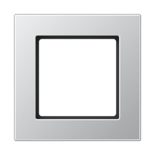 Рамка для вертикальной и горизонтальной установки, 1 пост, термопласт, алюминий, A550