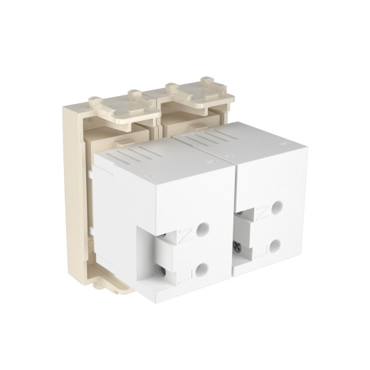 USB зарядное устройство модульное 2.1 А, Avanti, ванильная дымка, 2 модуля