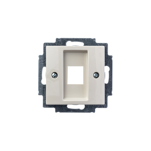 Накладка для телекоммуникационных разъемов 0210, 0211 и 0219, без лапок, Basic 55, слоновая кость