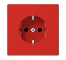 JUNG SCHUKO розетка с защитой от детей, красный
