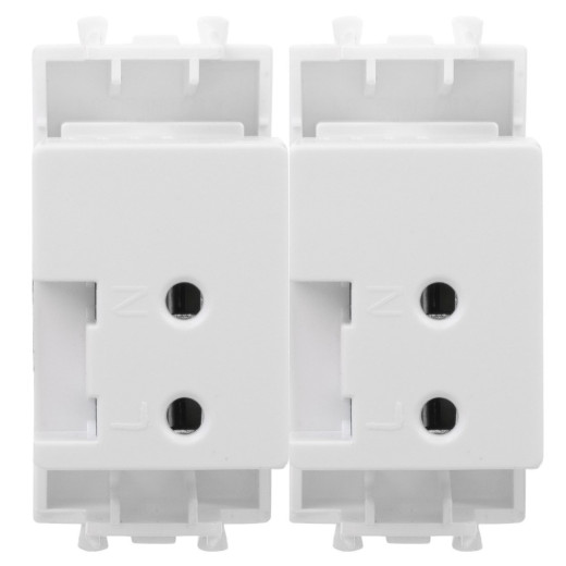 USB зарядное устройство модульное, Avanti, белое облако, 2 модуля, 2.1 А