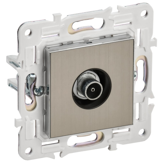 SKANDY Роз. TV оконечная SK-A12N никель IEK