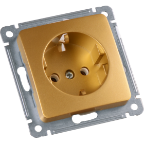 Hegel Мастер внутр Золото РС16-411-07 Розетка с/з, механизм