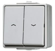 JUNG Выключатель для управления жалюзи для накладного монтажа IP44