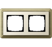 Gira ClassiX Бронза/Кремовый Рамка 2-ая